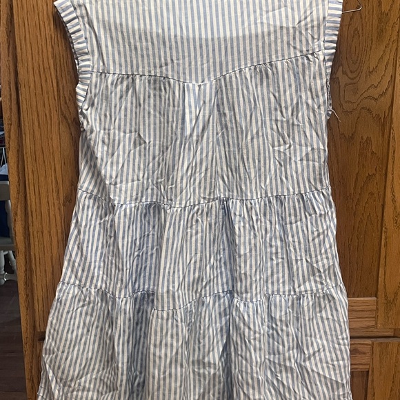 Umgee Blue and White Striped Dress - Picture 3 of 3